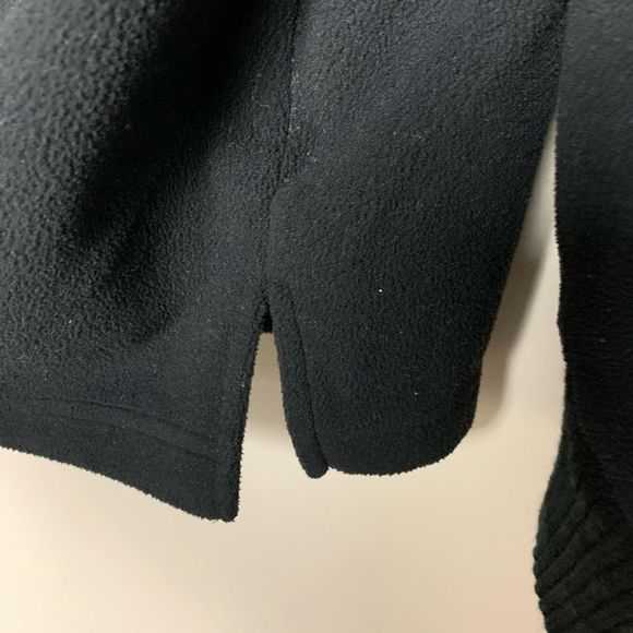 Black Thick Fleece 1/2 Zip Pullover Sweater 3X - Picture 7 of 12
